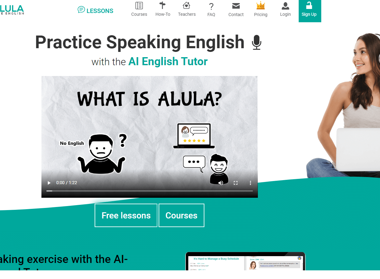 AI English education app screenshot