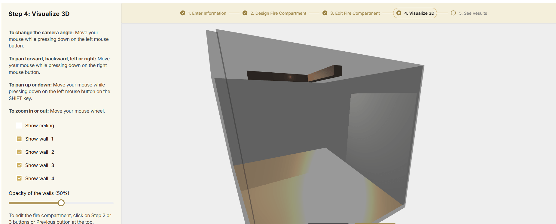 3D visualization app screenshot