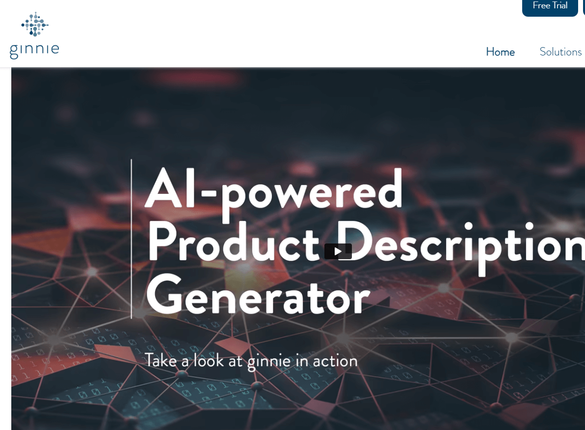 AI product description generator screenshot